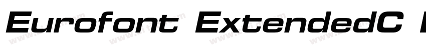 Eurofont ExtendedC B字体转换